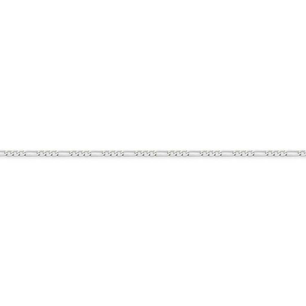 Diamond Cut Figaro Chain 1.92mm White Gold - CFDF00010