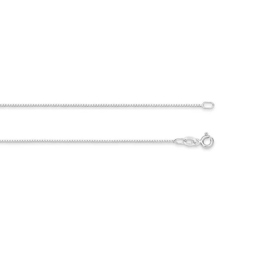Box Chain 0.80mm White Gold - CFBC00006