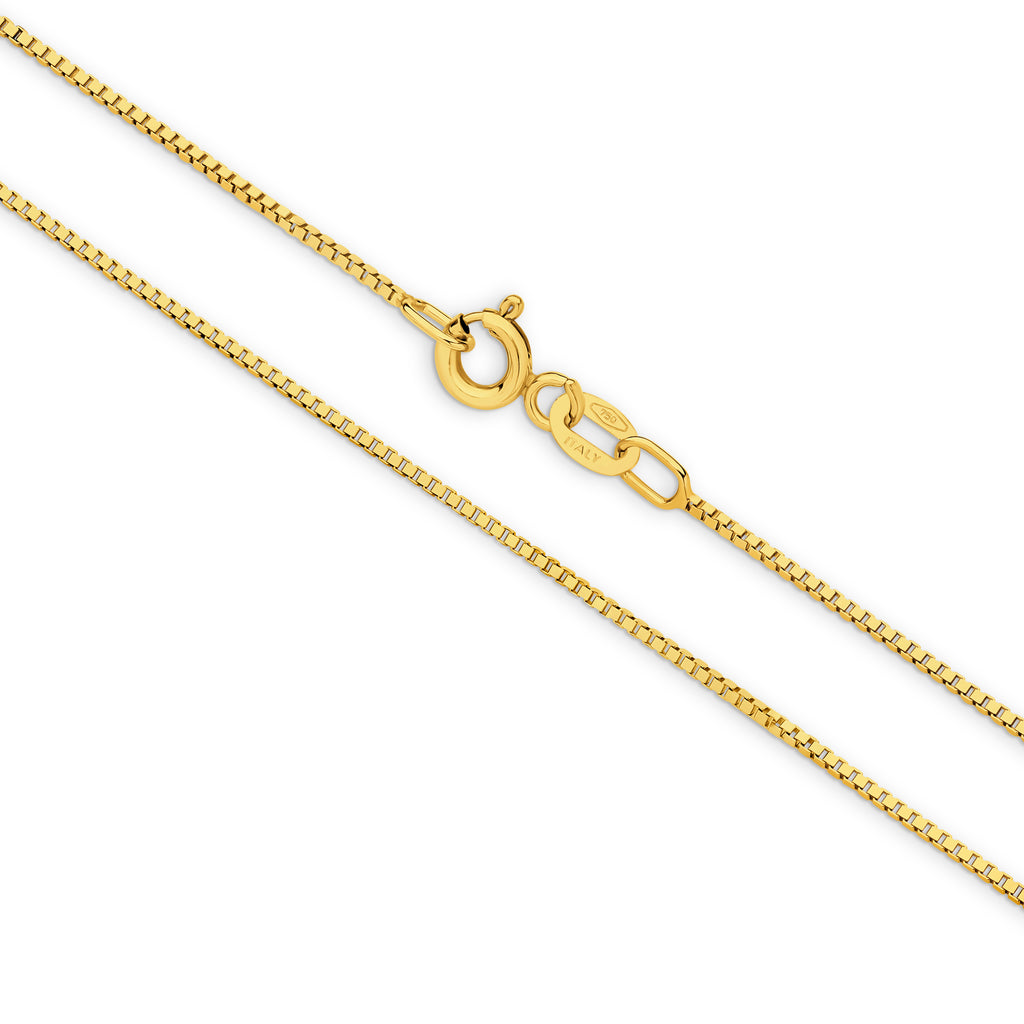 Box Chain 0.80mm Yellow Gold - CFBC00003