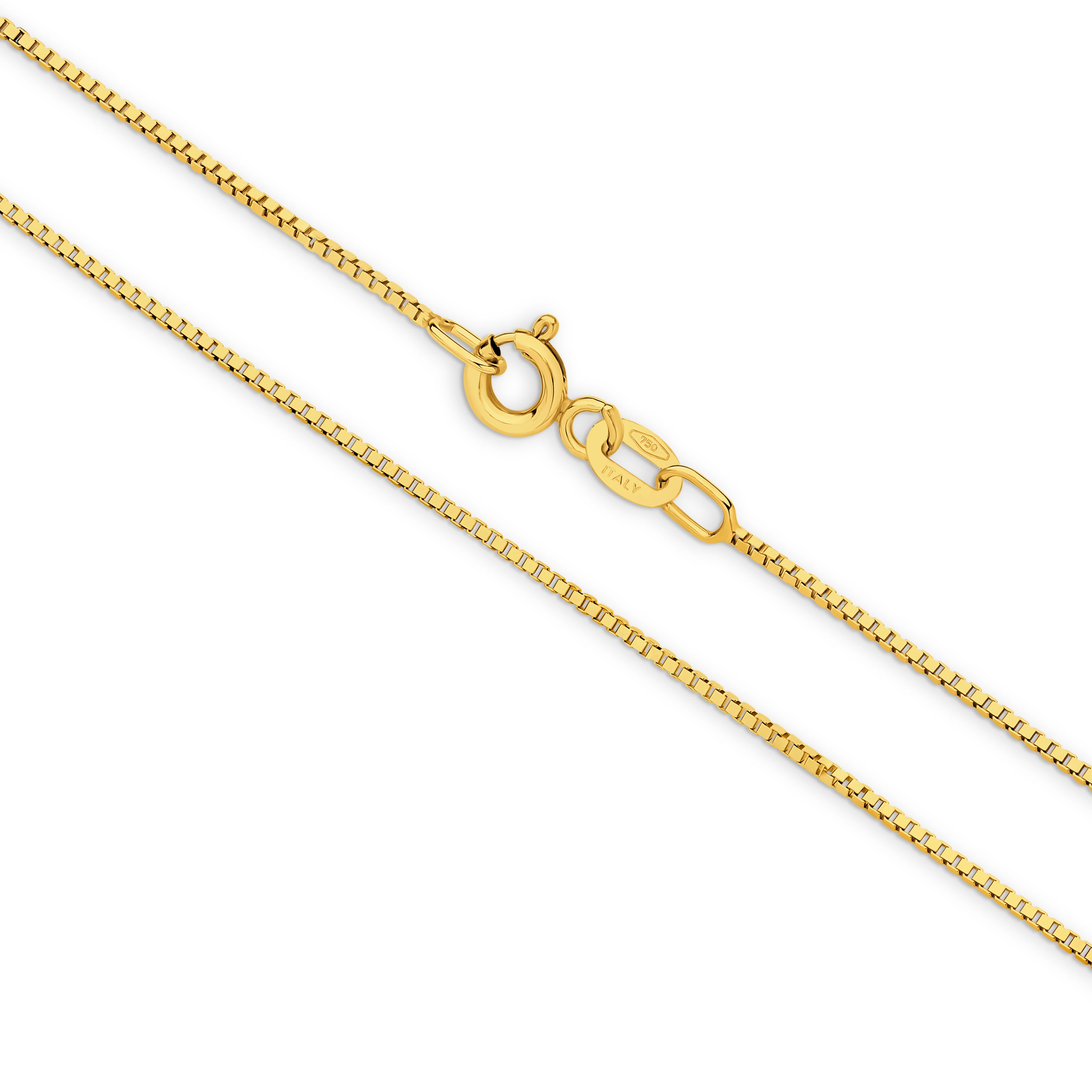 Box Chain 0.80mm Yellow Gold - CFBC00003