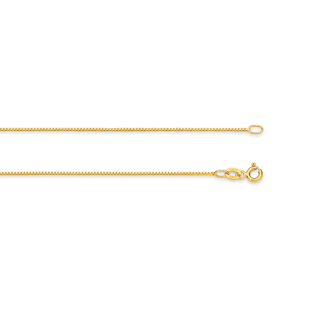 Box Chain 0.80mm Yellow Gold - CFBC00003