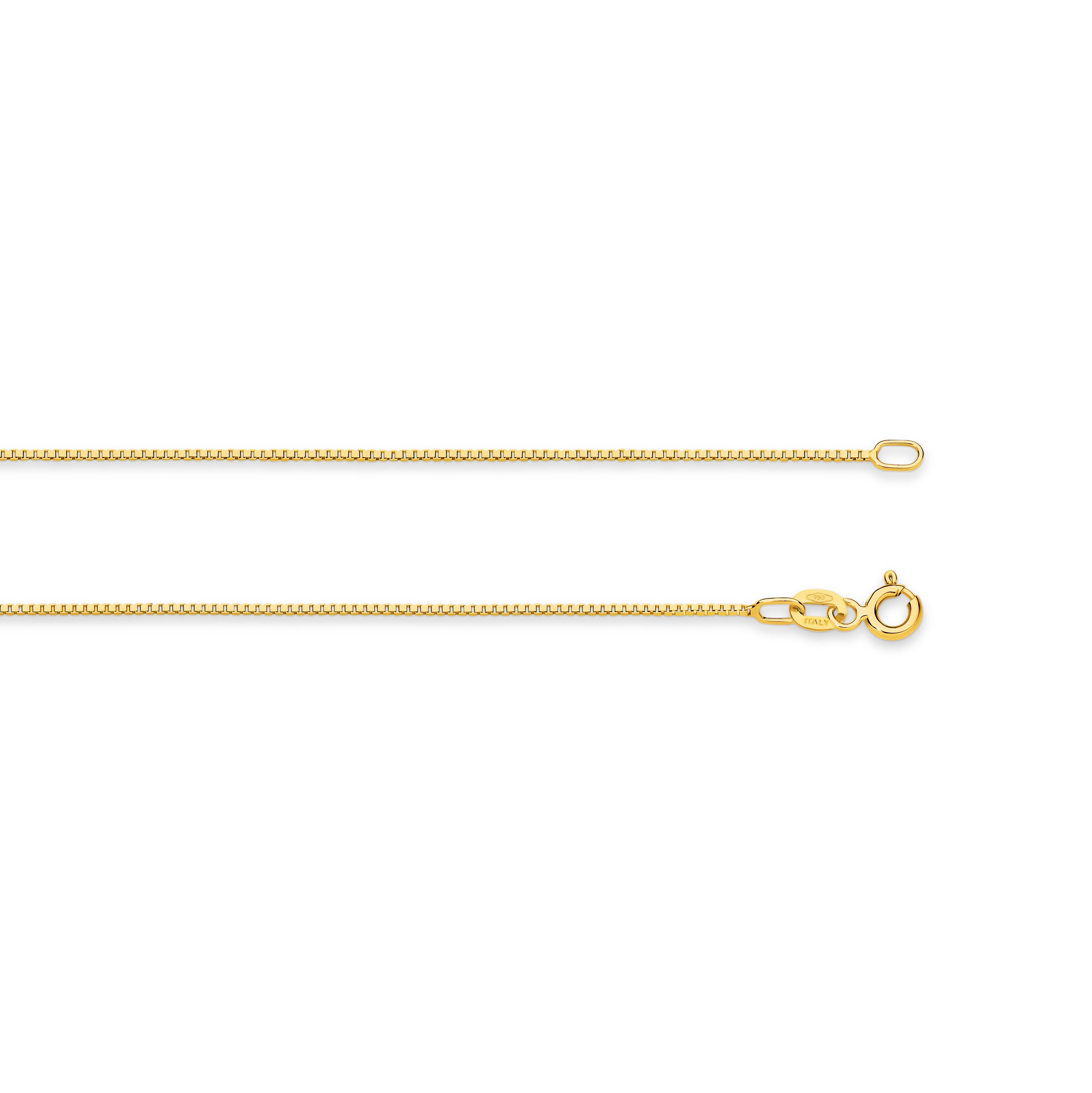 Box Chain 0.80mm Yellow Gold - CFBC00003
