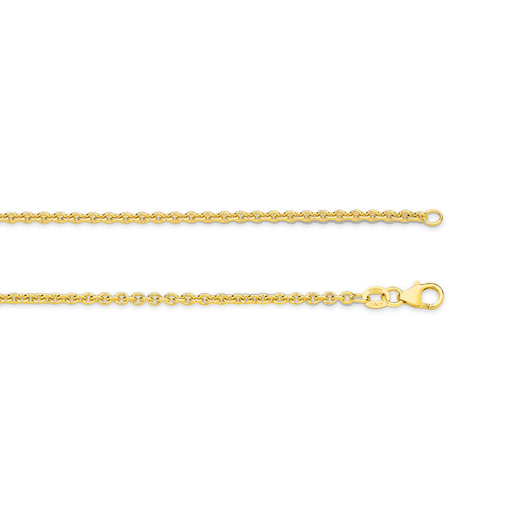 Cable Chain 2.29mm Yellow Gold - CFCA00003