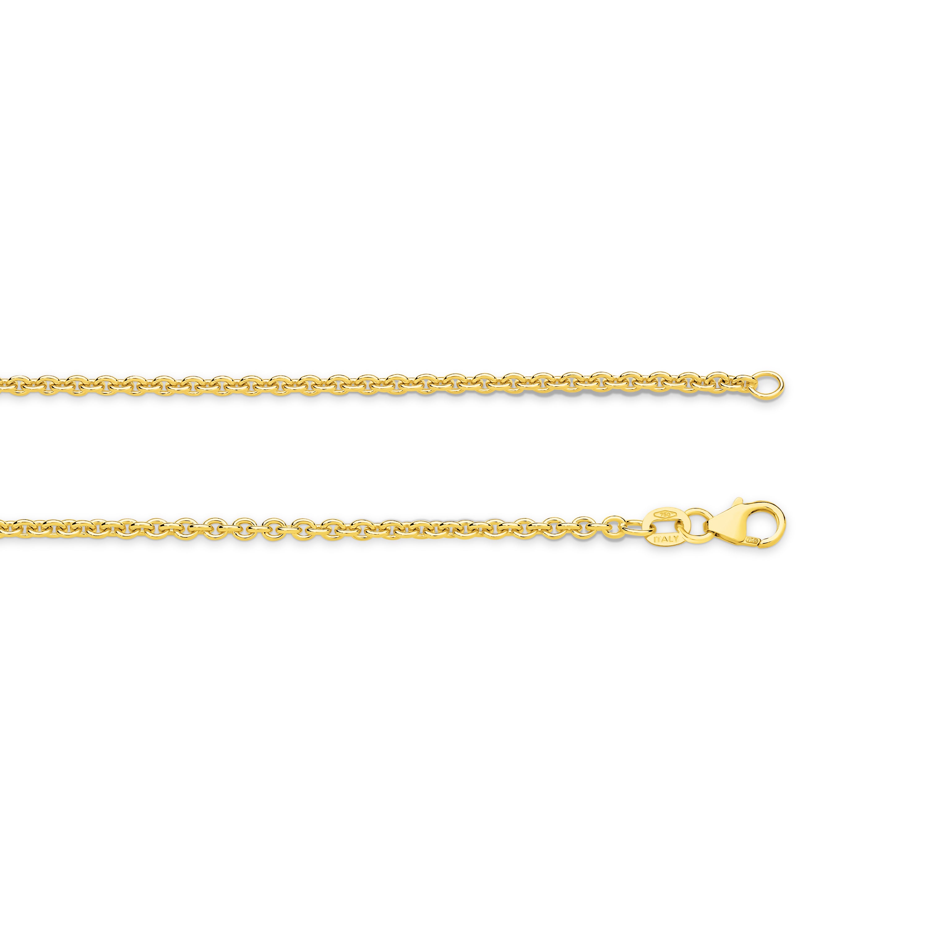 Cable Chain 2.29mm Yellow Gold - CFCA00003