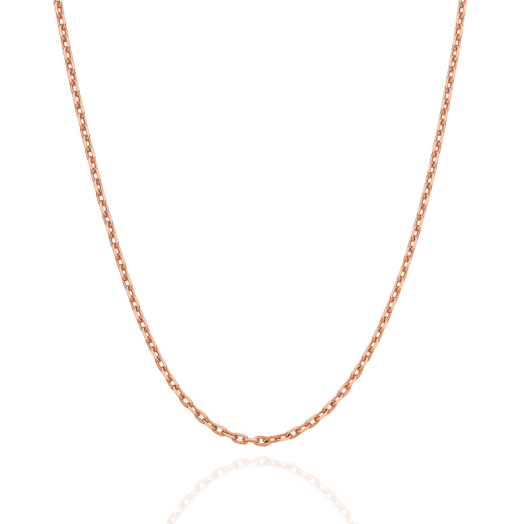 Diamond Cut Anchor Chain 2.20mm Rose Gold - CFDA00006