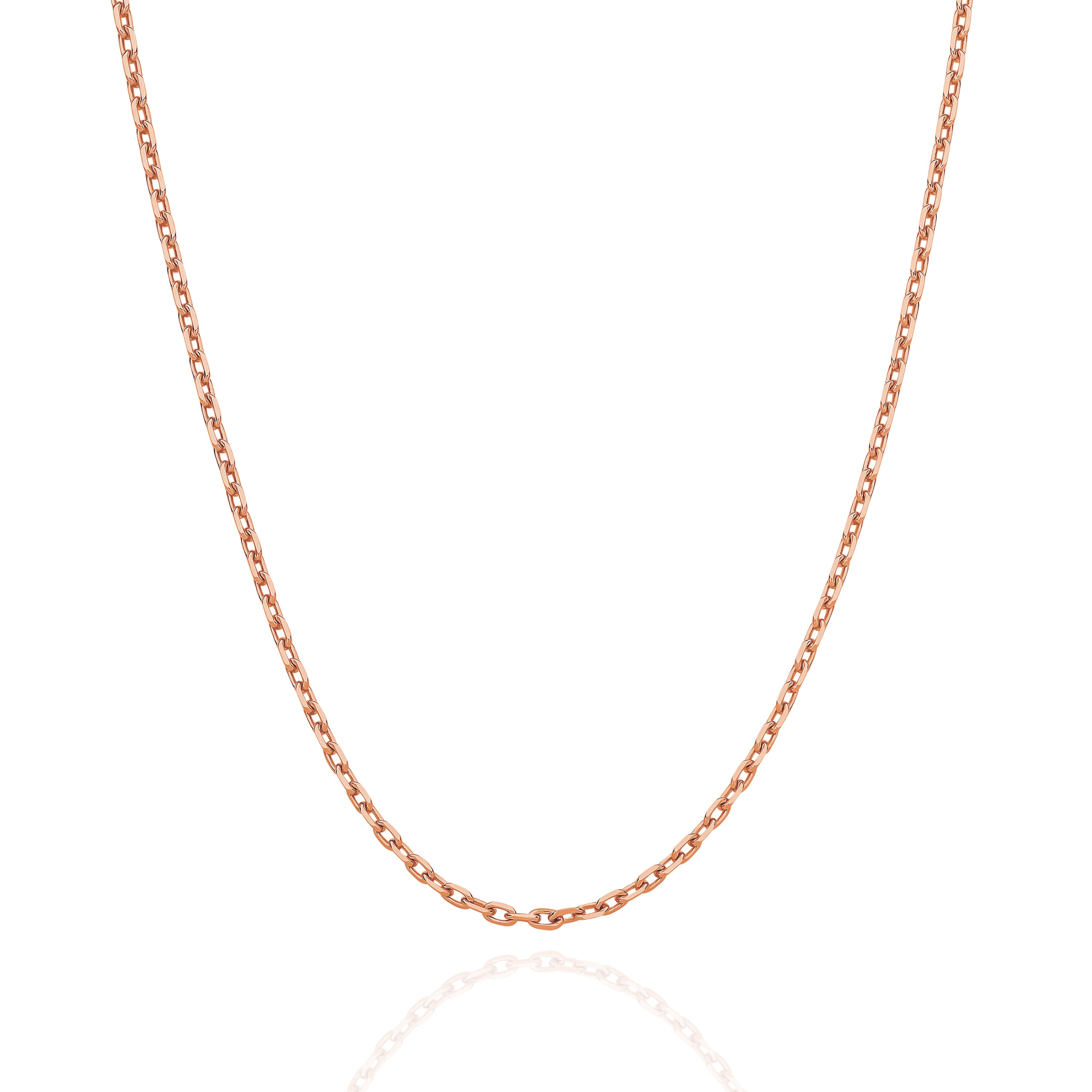 Diamond Cut Anchor Chain 2.20mm Rose Gold - CFDA00006