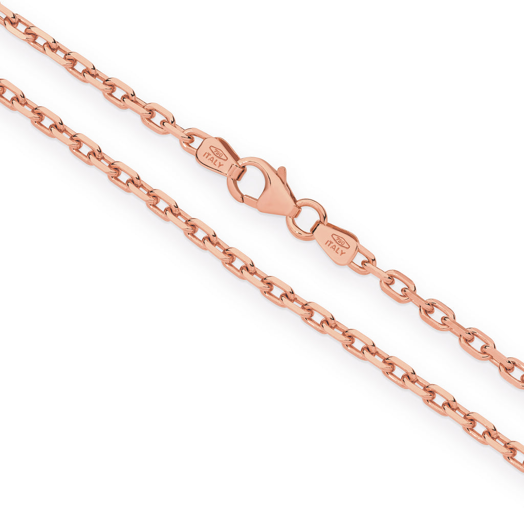 Diamond Cut Anchor Chain 2.20mm Rose Gold - CFDA00006
