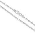 Diamond Cut Anchor Chain 2.20mm White Gold - CFDA00005