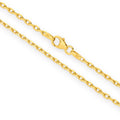 Diamond Cut Anchor Chain 2.54mm Yellow Gold - CFDA00002