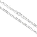 Diamond Cut Curb Chain 2.80mm White Gold - CFDM00015