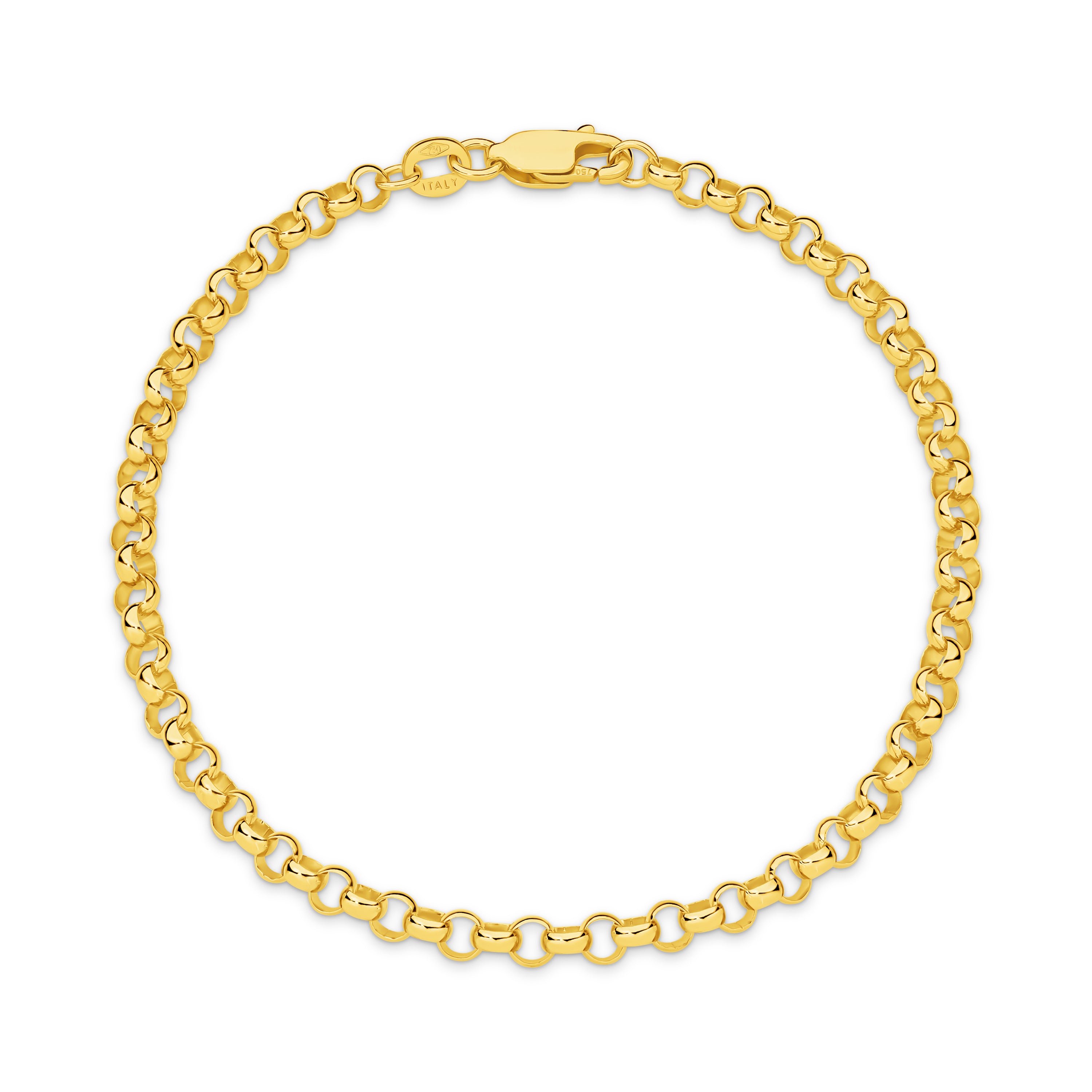 Belcher Bracelet 3.34mm Yellow Gold - CBBH00004