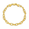 Paper Clip Bracelet 5.4mm Yellow Gold - CBLA00002