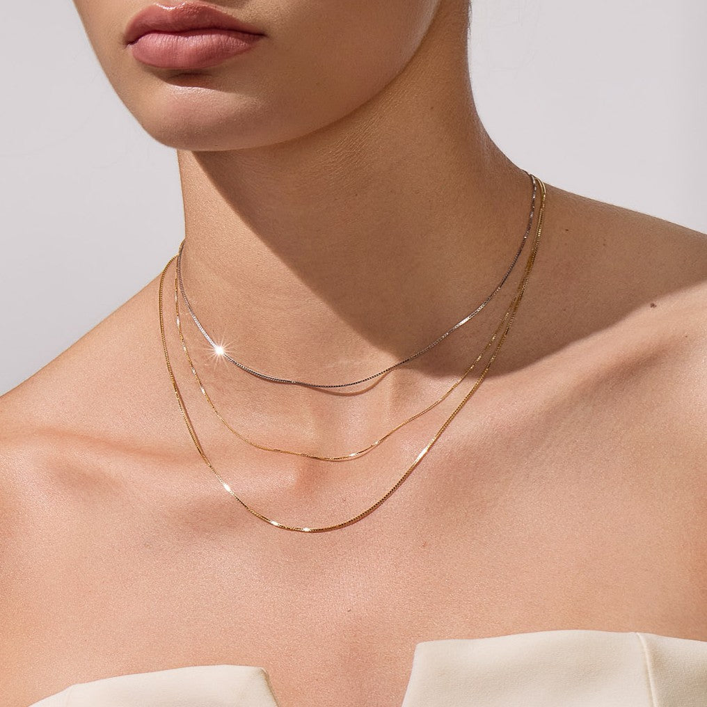Box Chain 0.60mm Yellow Gold - CFBC00002