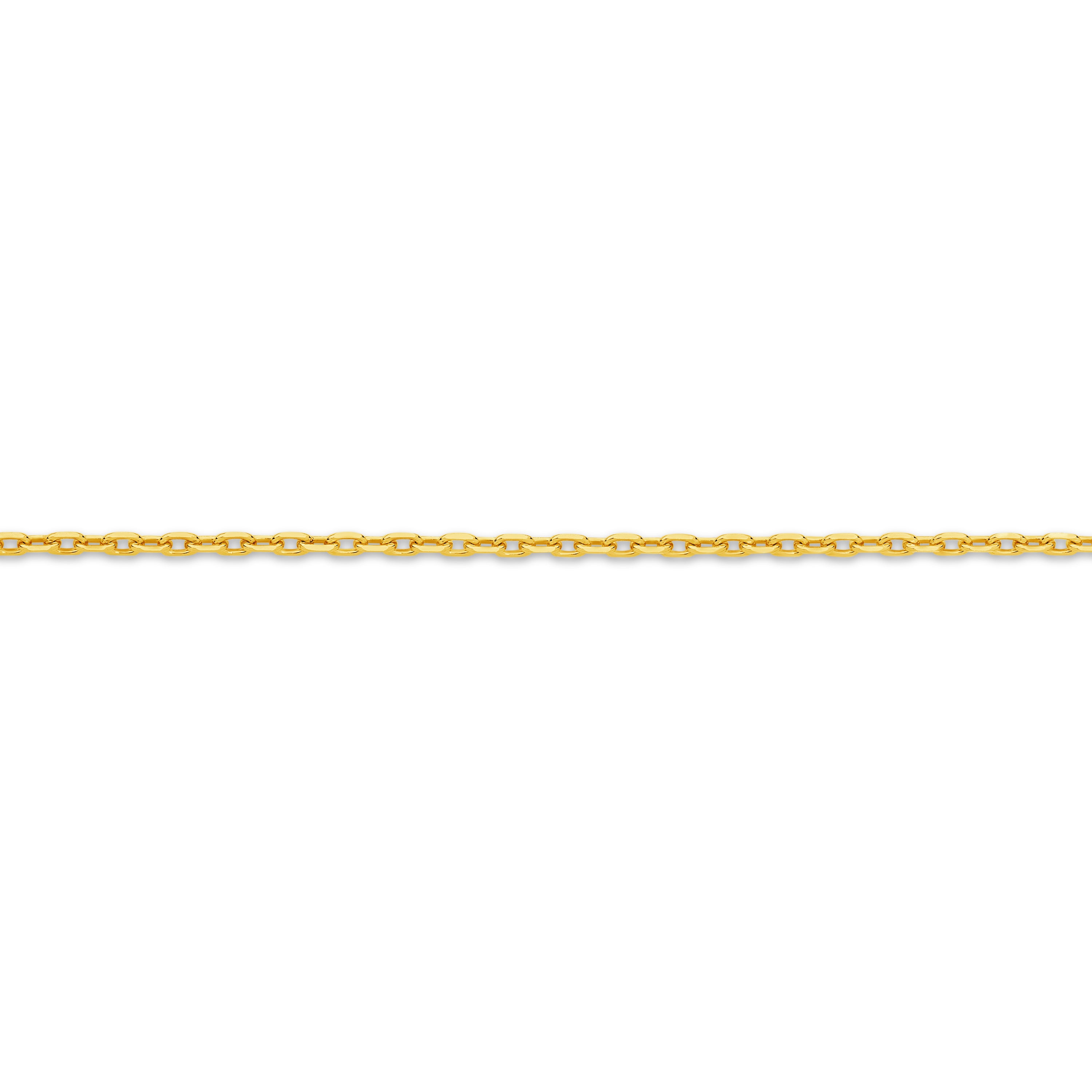 Diamond Cut Anchor Chain 1.54mm Yellow Gold - CFDA00008