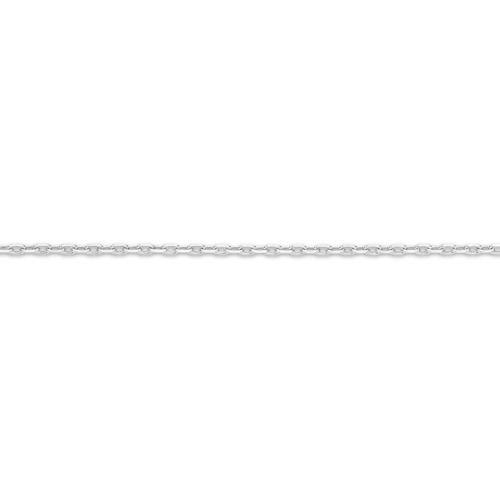 Diamond Cut Anchor Chain 1.54mm White Gold - CFDA00009
