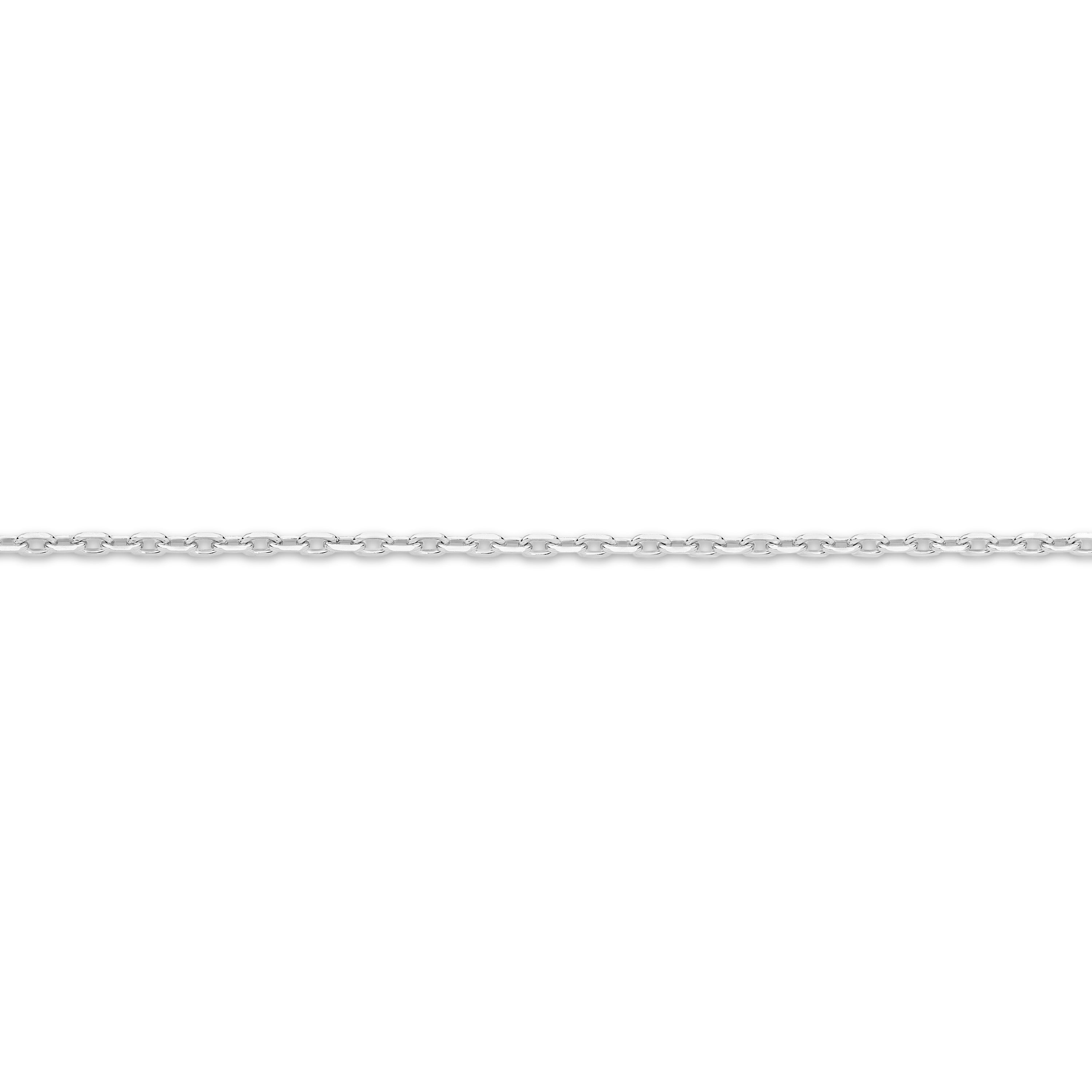 Diamond Cut Anchor Chain 1.54mm White Gold - CFDA00009