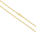 Diamond Cut Figaro Chain 1.80mm Yellow Gold - CFDF00013
