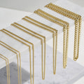 Diamond Cut Curb Chain 1.40mm - Yellow Gold - CFDM00001