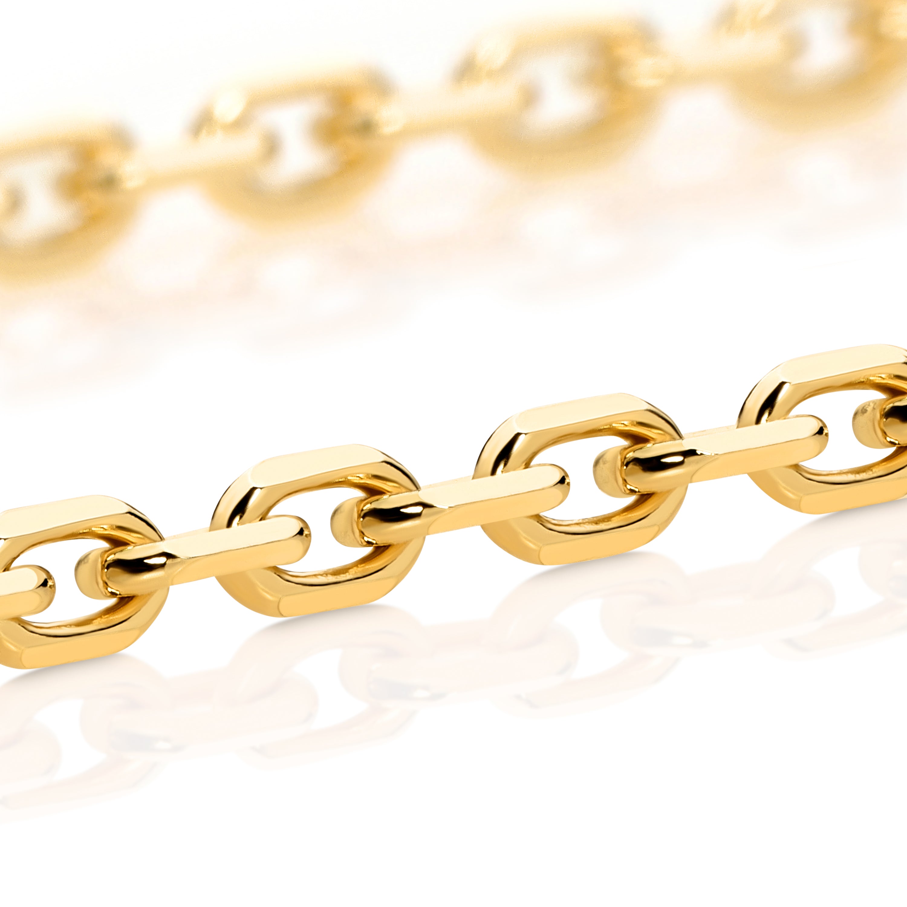 Diamond Cut Anchor Chain 2.20mm Yellow Gold - CFDA00001