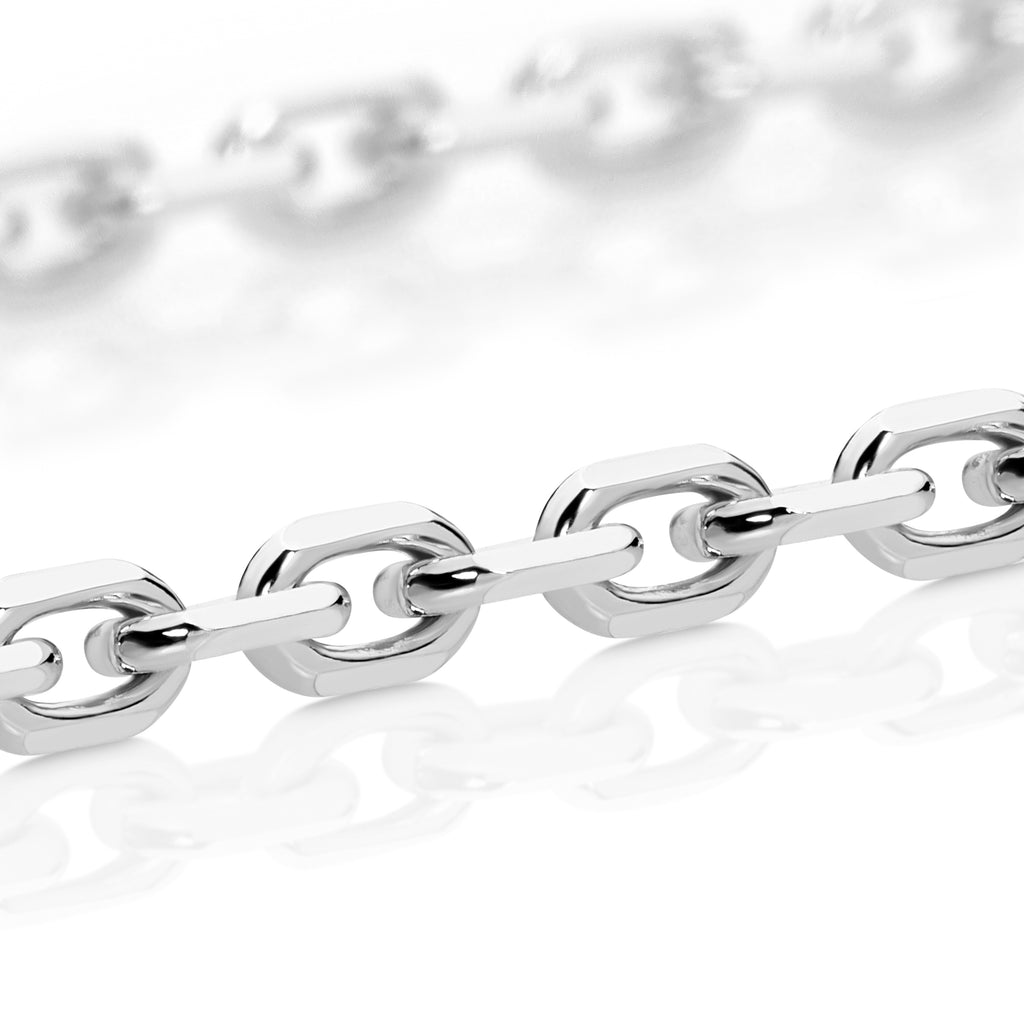 Diamond Cut Anchor Chain 2.20mm White Gold - CFDA00005