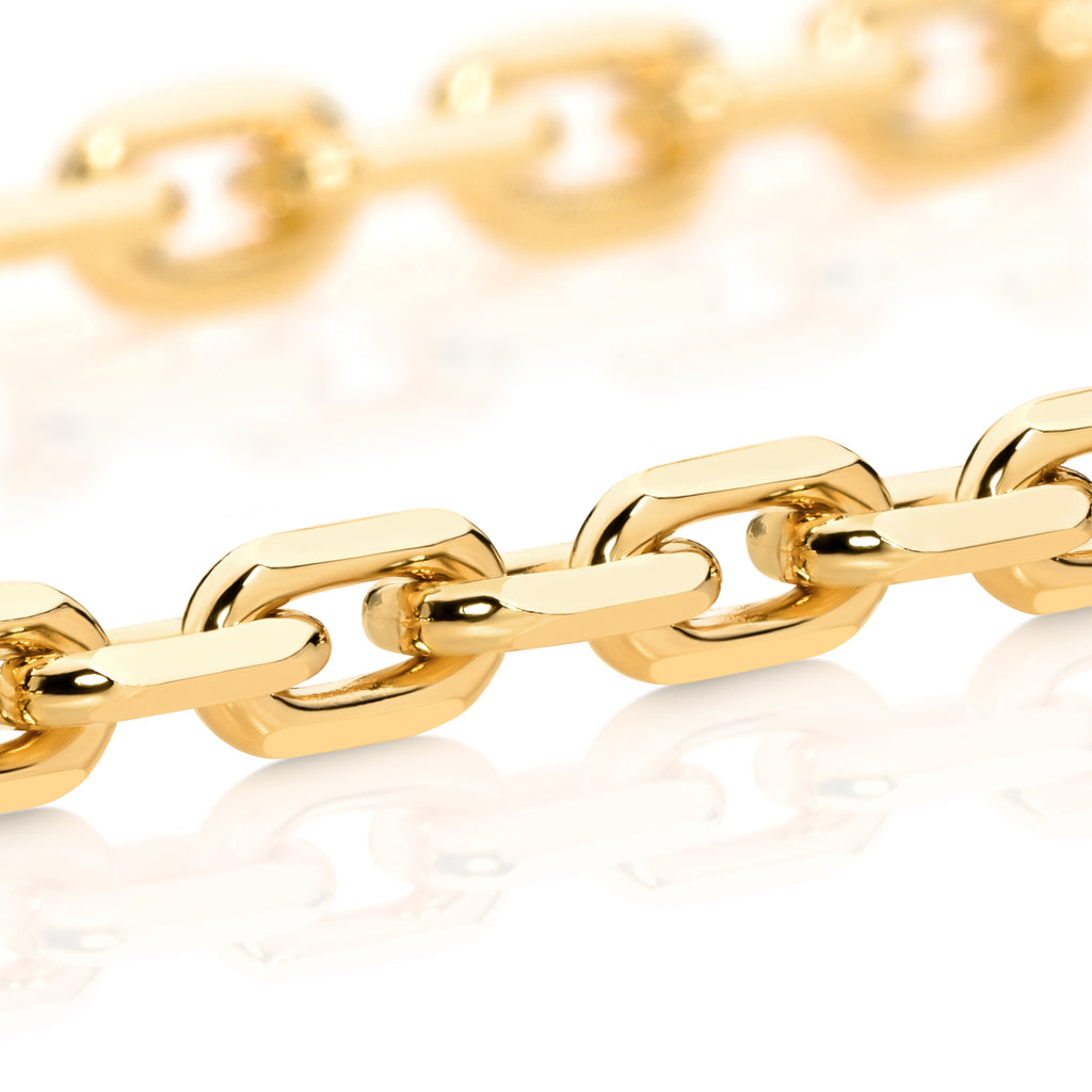 Diamond Cut Anchor Chain 3.02mm Yellow Gold - CFDA00003