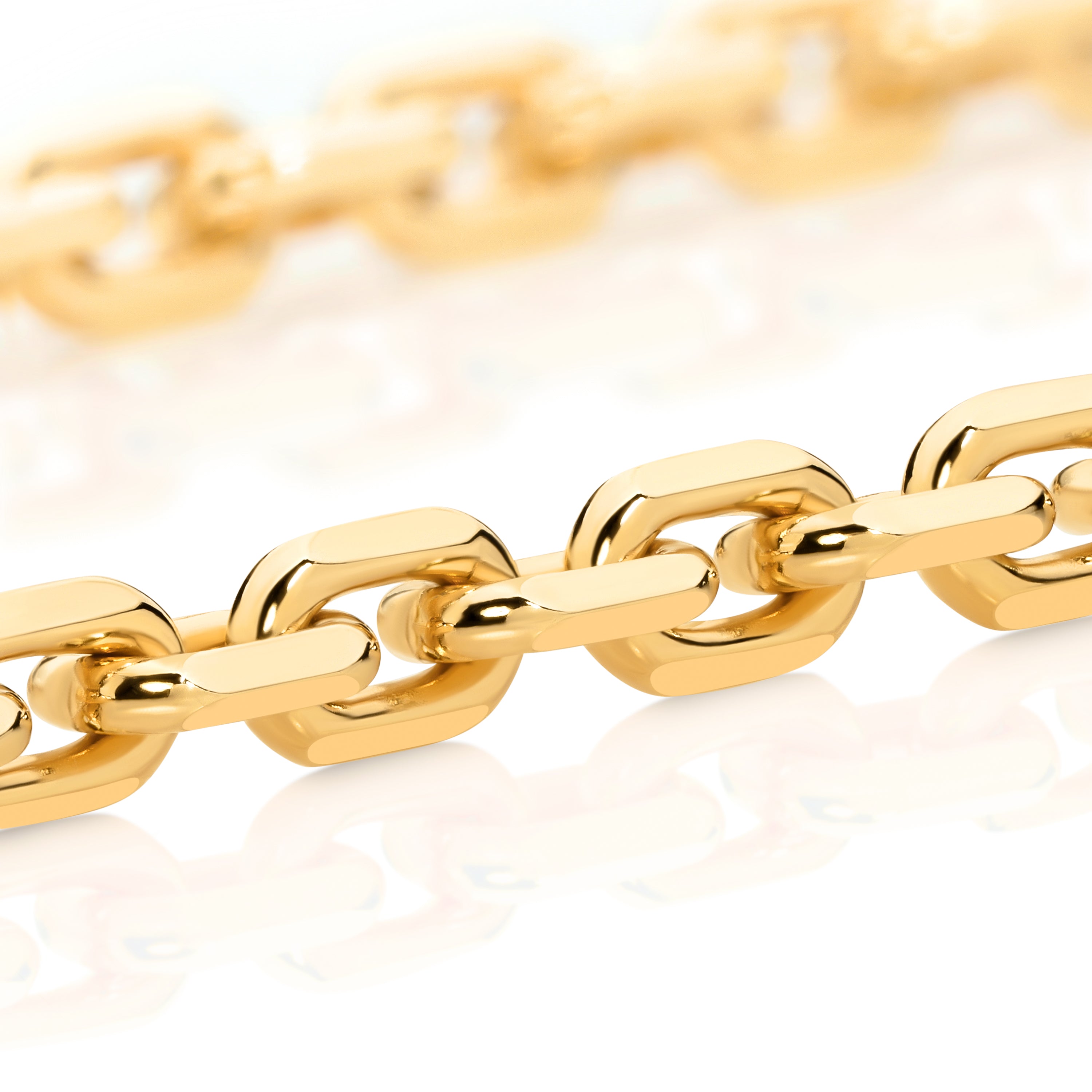Diamond Cut Anchor Chain 3.60mm Yellow Gold - CFDA00004