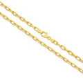 Diamond Cut Paper Clip Chain 3.74mm Yellow Gold - CFPC00001