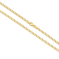 Diamond Cut Flat Curb Long Chain 2.8mm Yellow Gold - CFOF00001