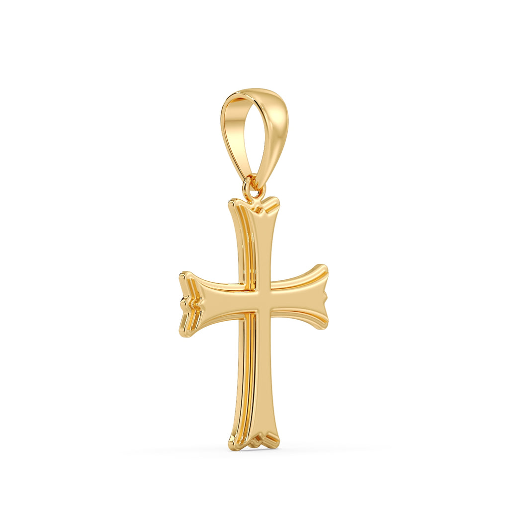 Gold Roman Catholic Crusader Cross