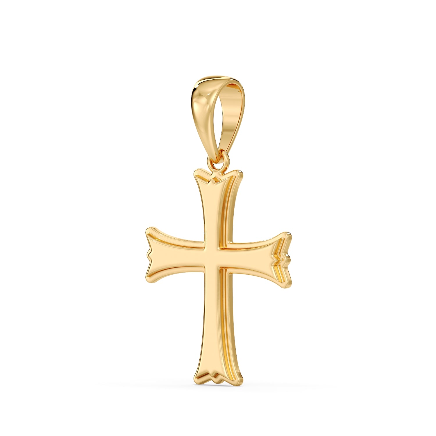Gold Roman Catholic Crusader Cross