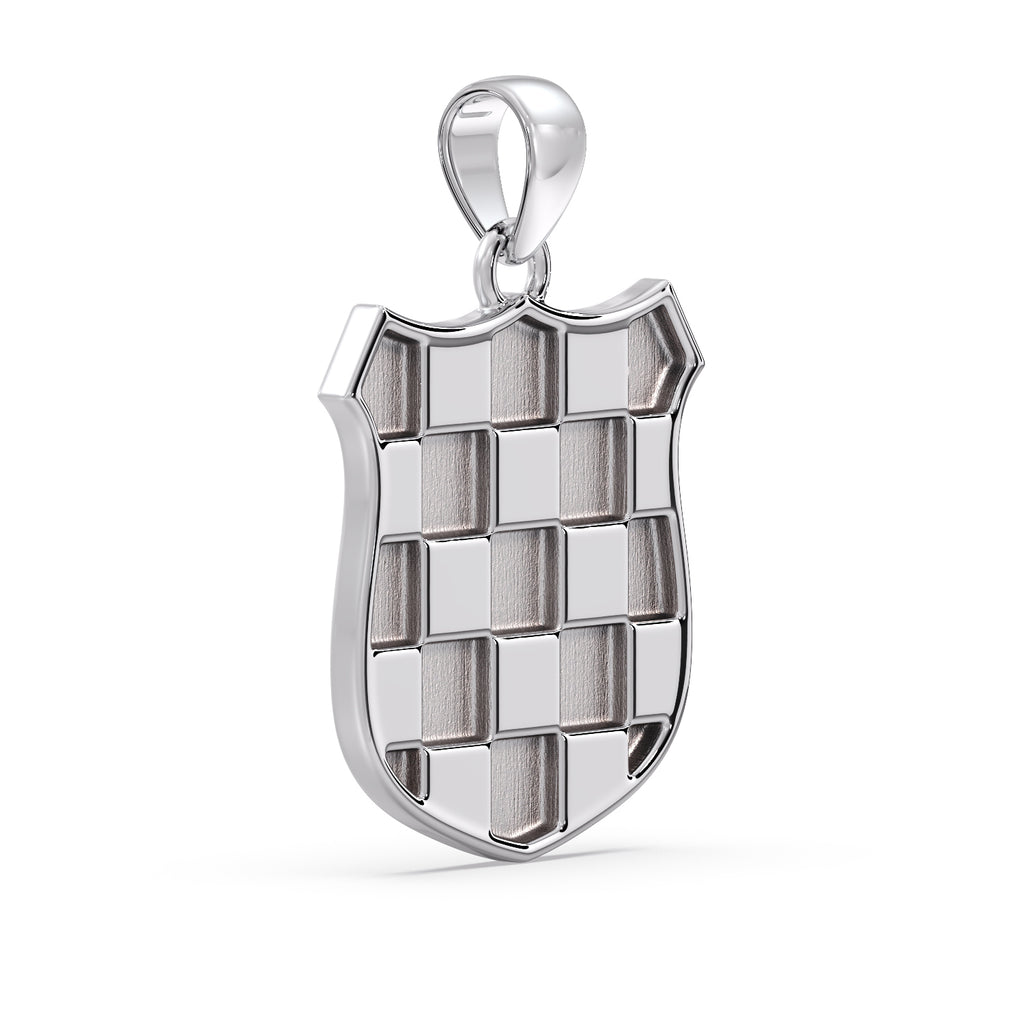 9ct White Gold GRB Pendant image 0