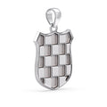 9ct White Gold GRB Pendant image 0