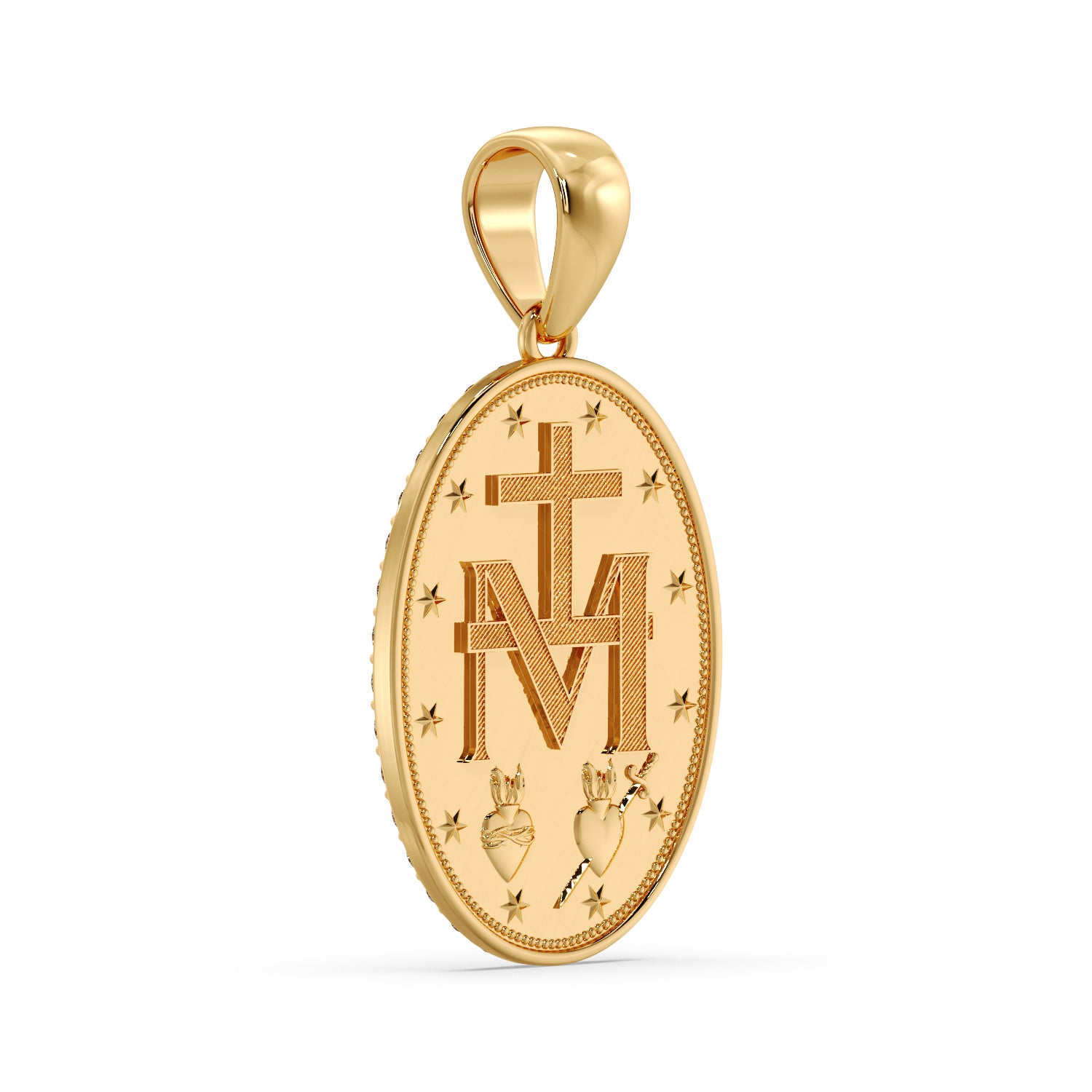 9ct Gold & Diamond Miraculous Medal image 3