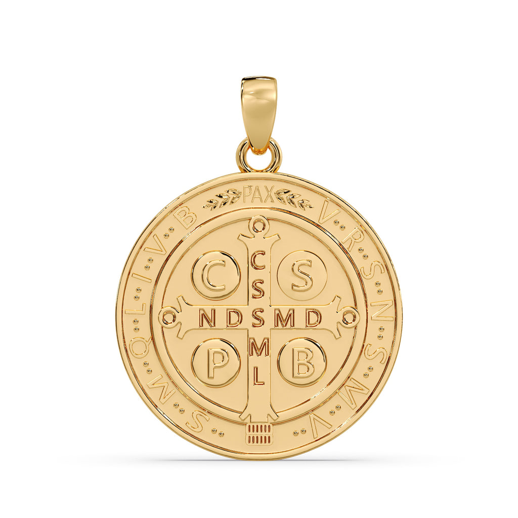 9ct Gold St Benedict Pendant image 3
