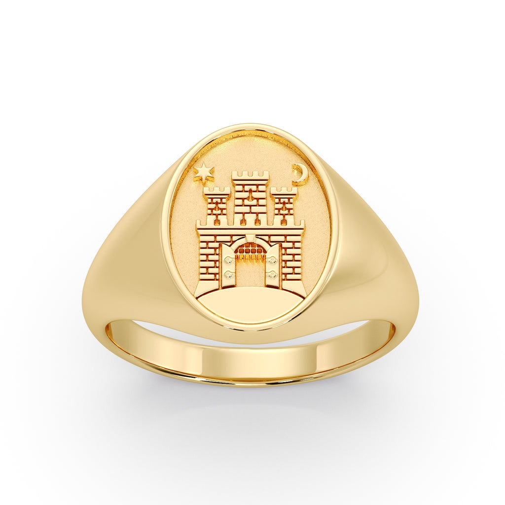 (ZAGREB) 9ct Yellow Gold Signet ring image 0