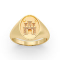 (ZAGREB) 9ct Yellow Gold Signet ring image 0