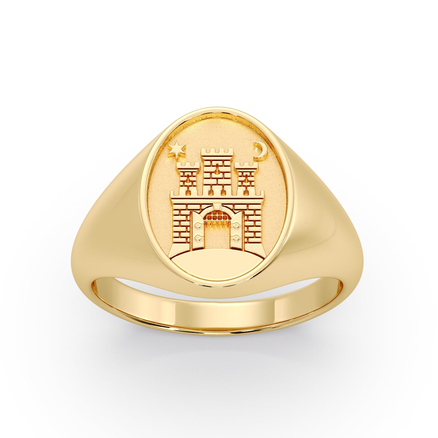 (ZAGREB) 9ct Yellow Gold Signet ring image 0