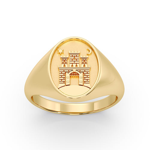 (ZAGREB) 9ct Yellow Gold Signet ring image 0