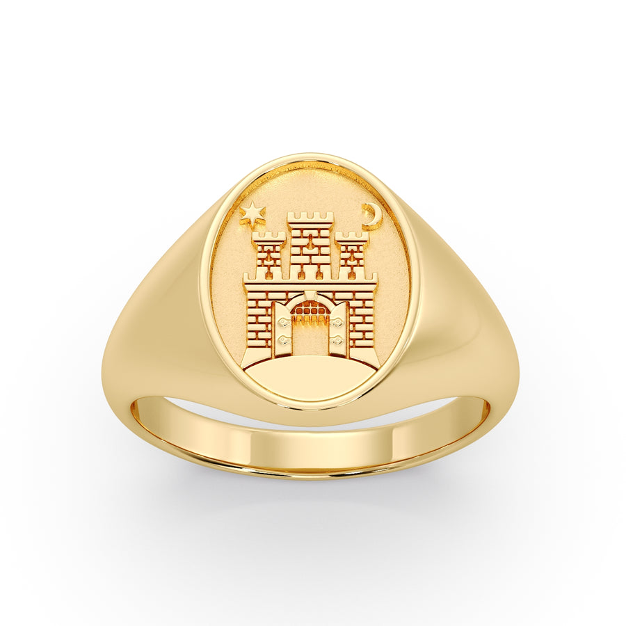 (ZAGREB) 9ct Yellow Gold Signet ring image 0