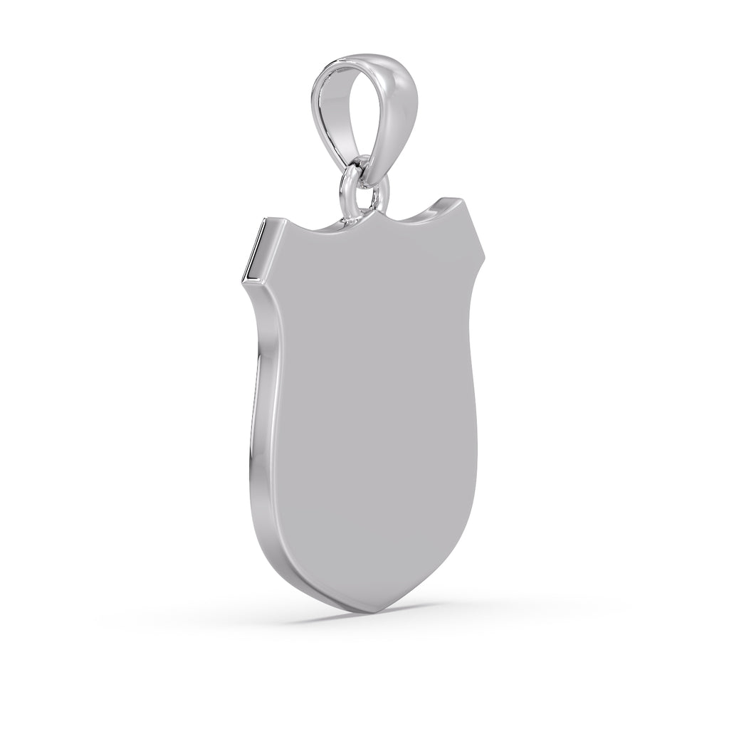 9ct White Gold GRB Pendant image 2