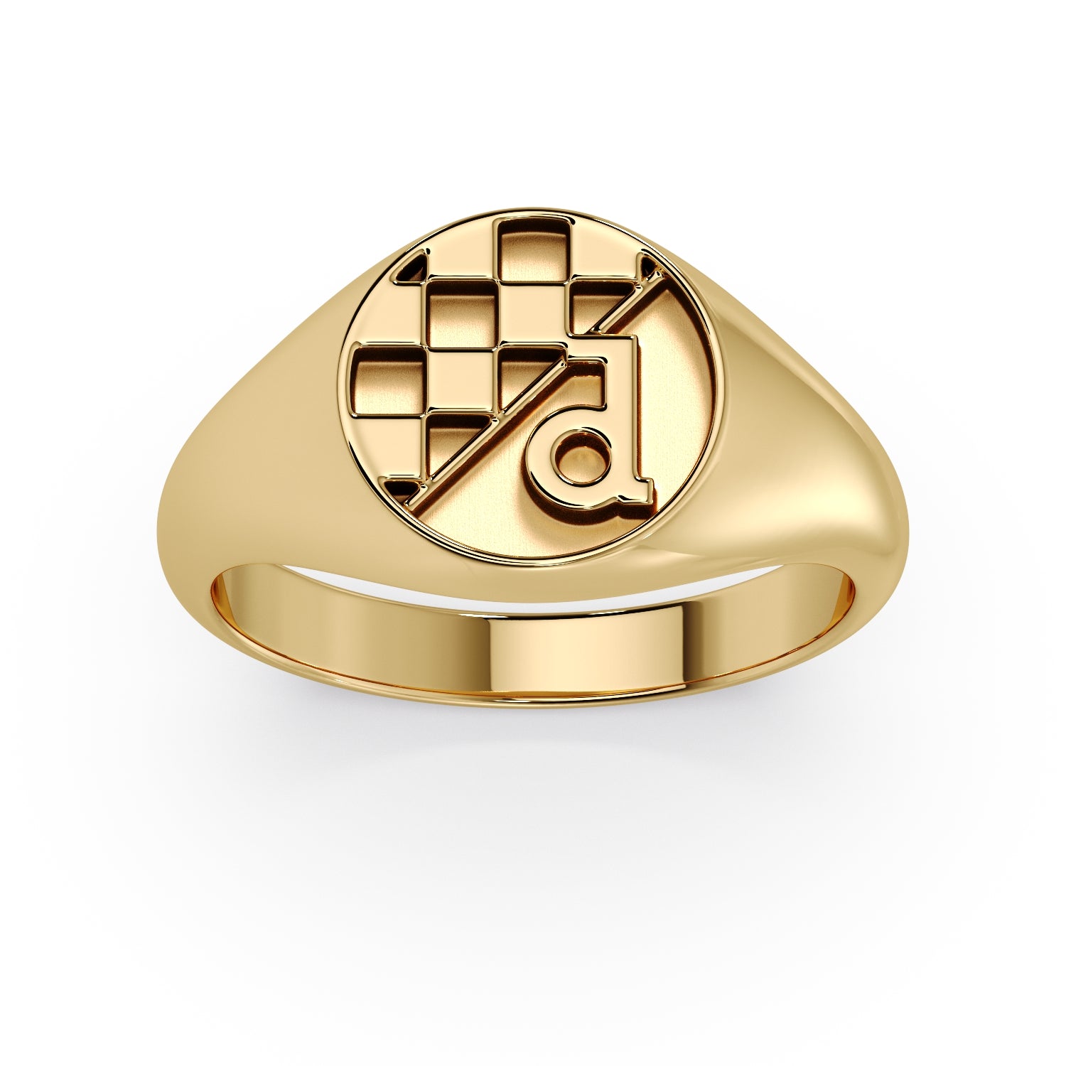 Gold Dinamo Signet ring image 1