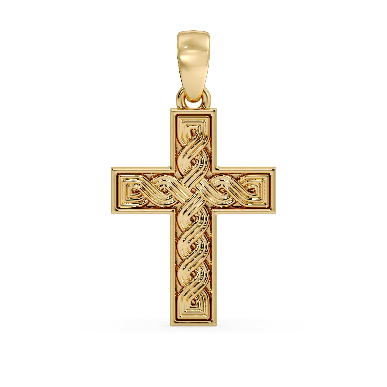 9ct Pleter Gold Cross image 1
