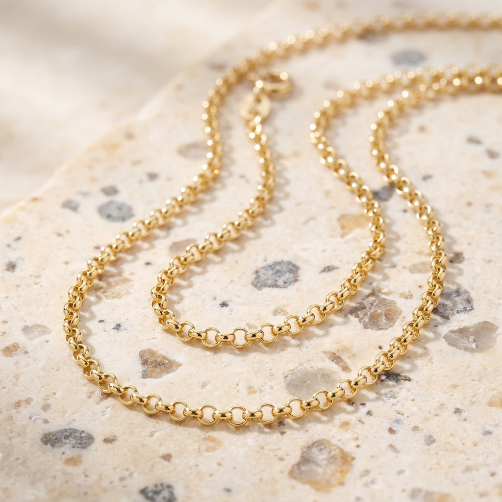 Belcher Chain 2.34mm - Yellow Gold - luxury lifestyle image