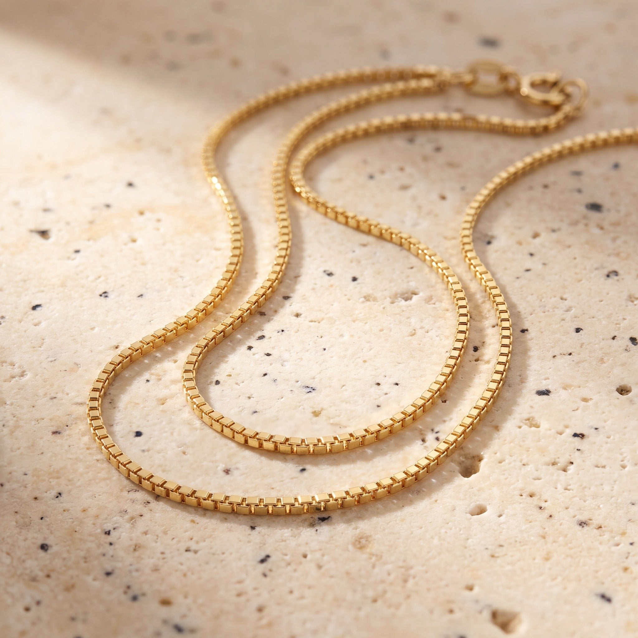 Box Chain 0.60mm - Yellow Gold - luxury lifestyle image