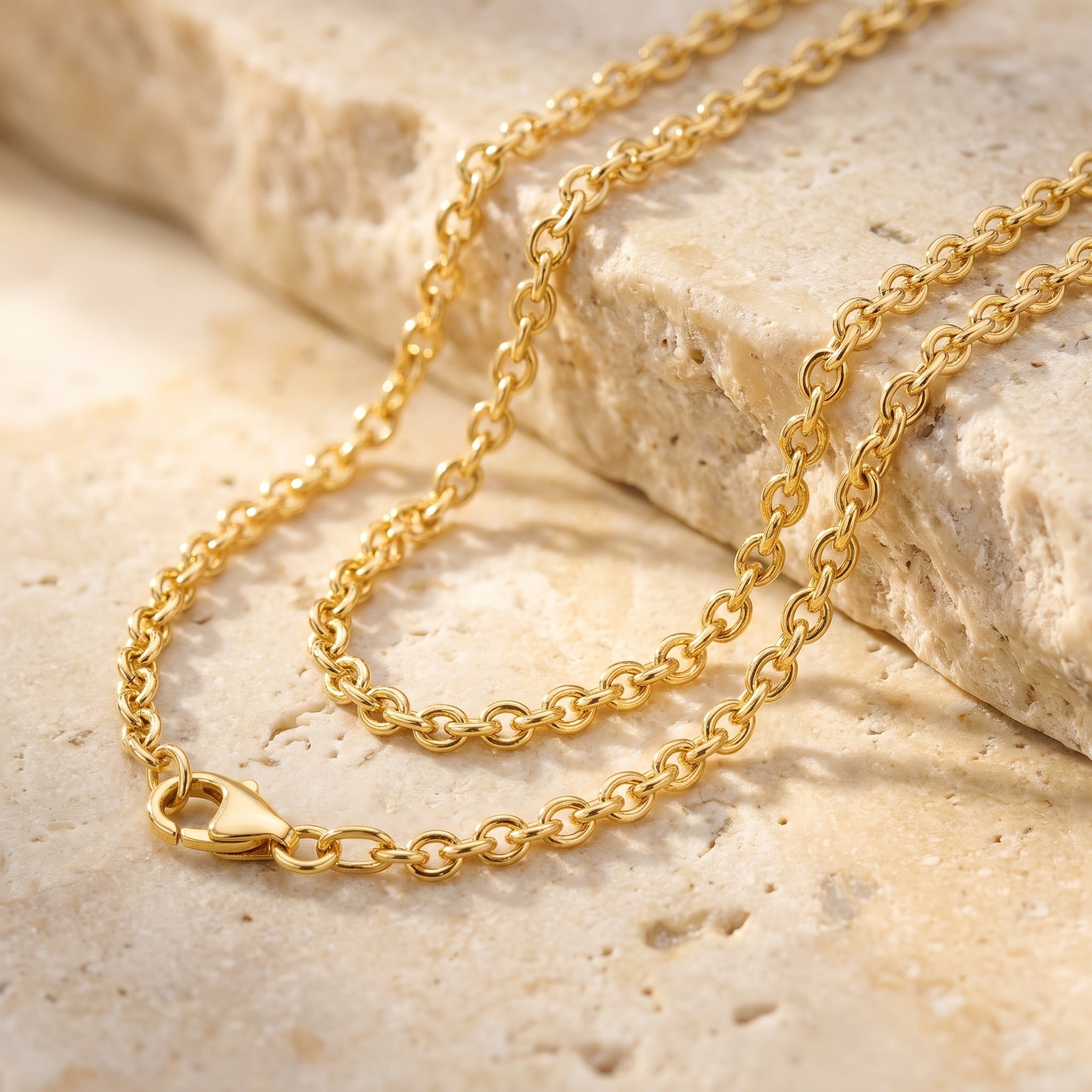 Cable Chain 2.29mm - Yellow Gold - luxury lifestyle image