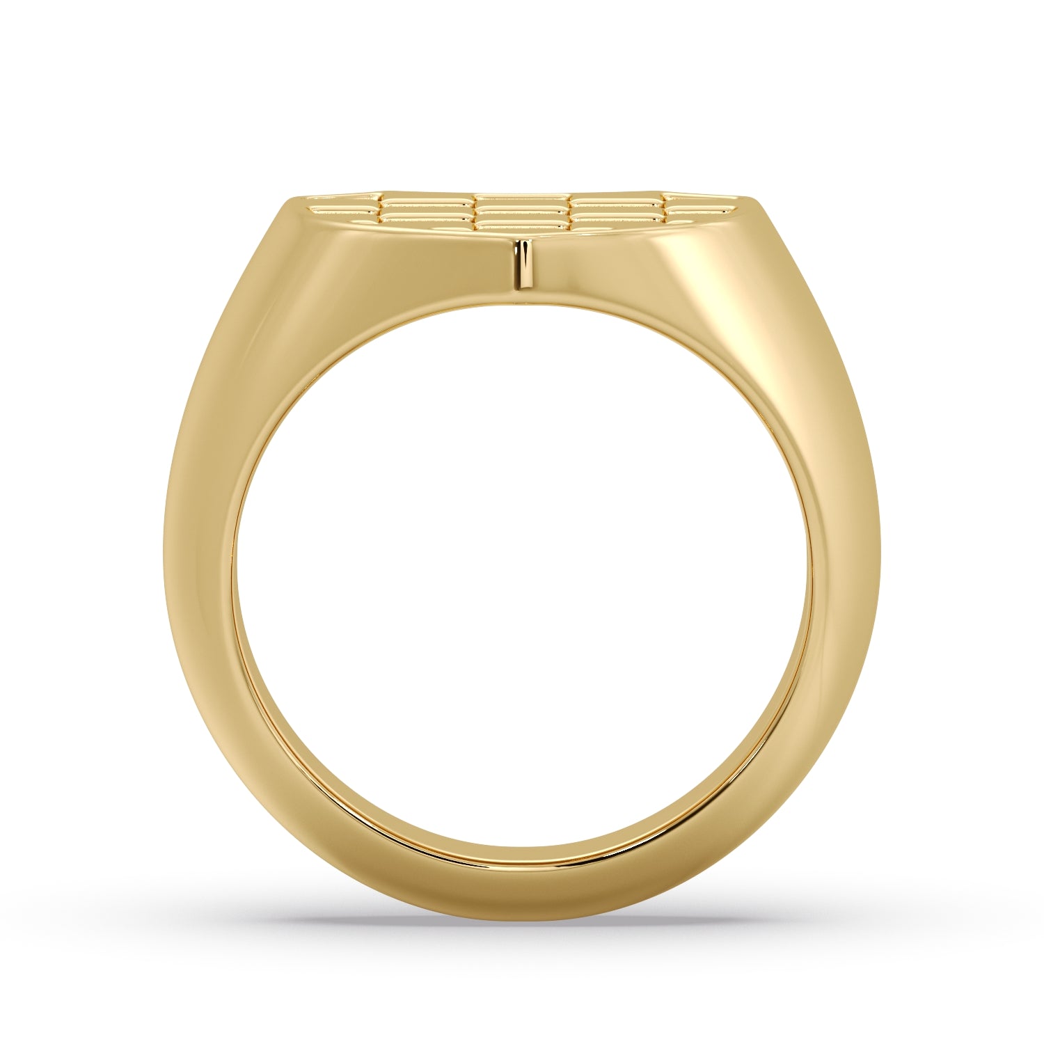 Men's Gold Signet GRB ring image 2