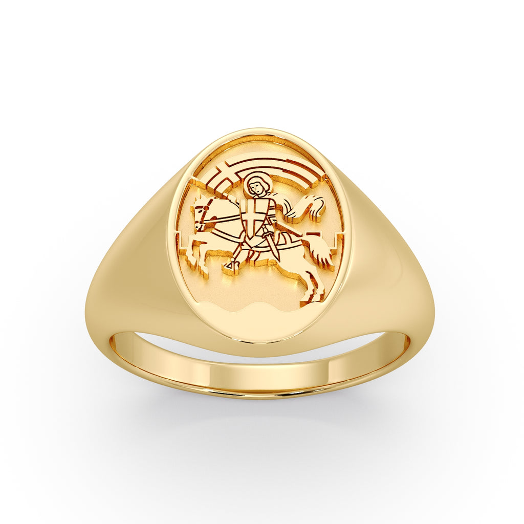 (ZADAR) 9ct Yellow Gold Signet ring image 2