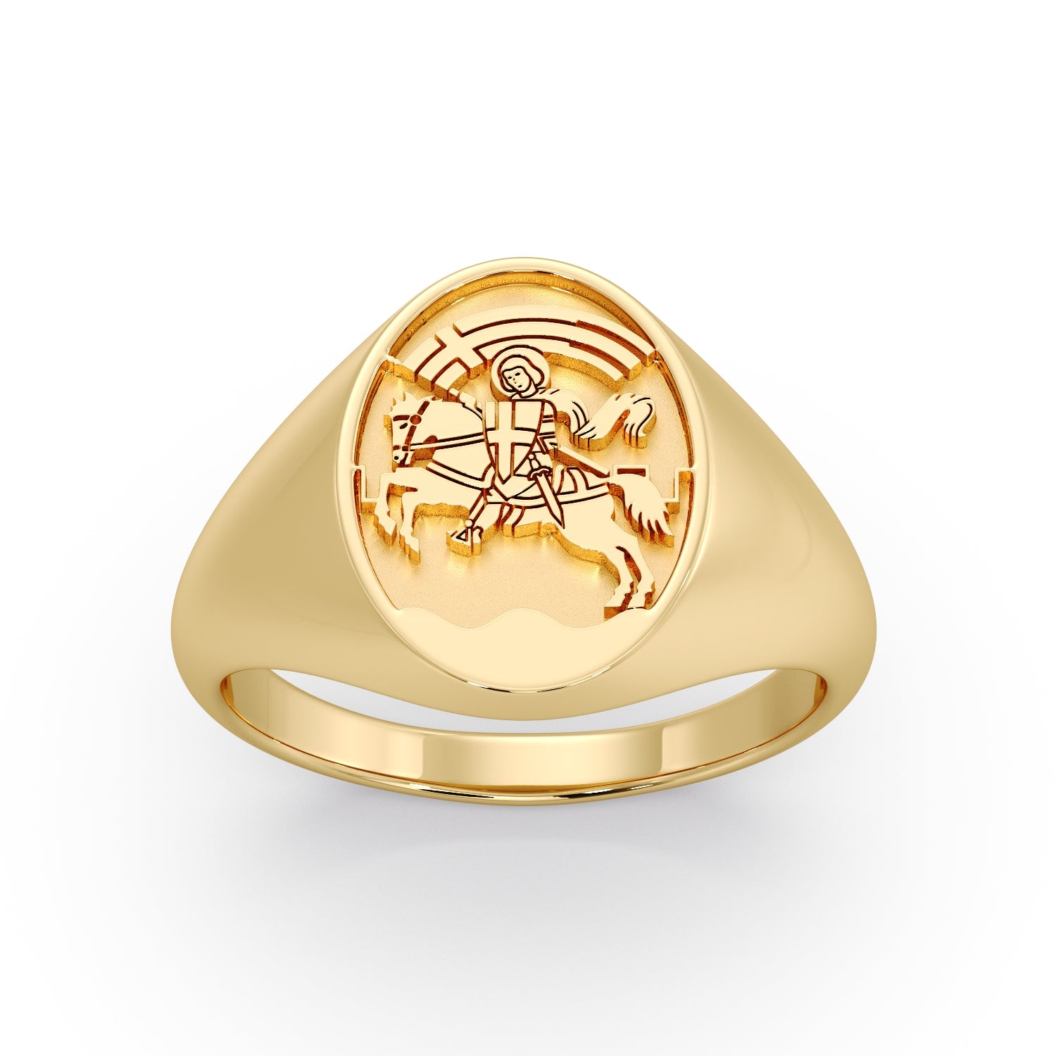 (ZADAR) 9ct Yellow Gold Signet ring image 2
