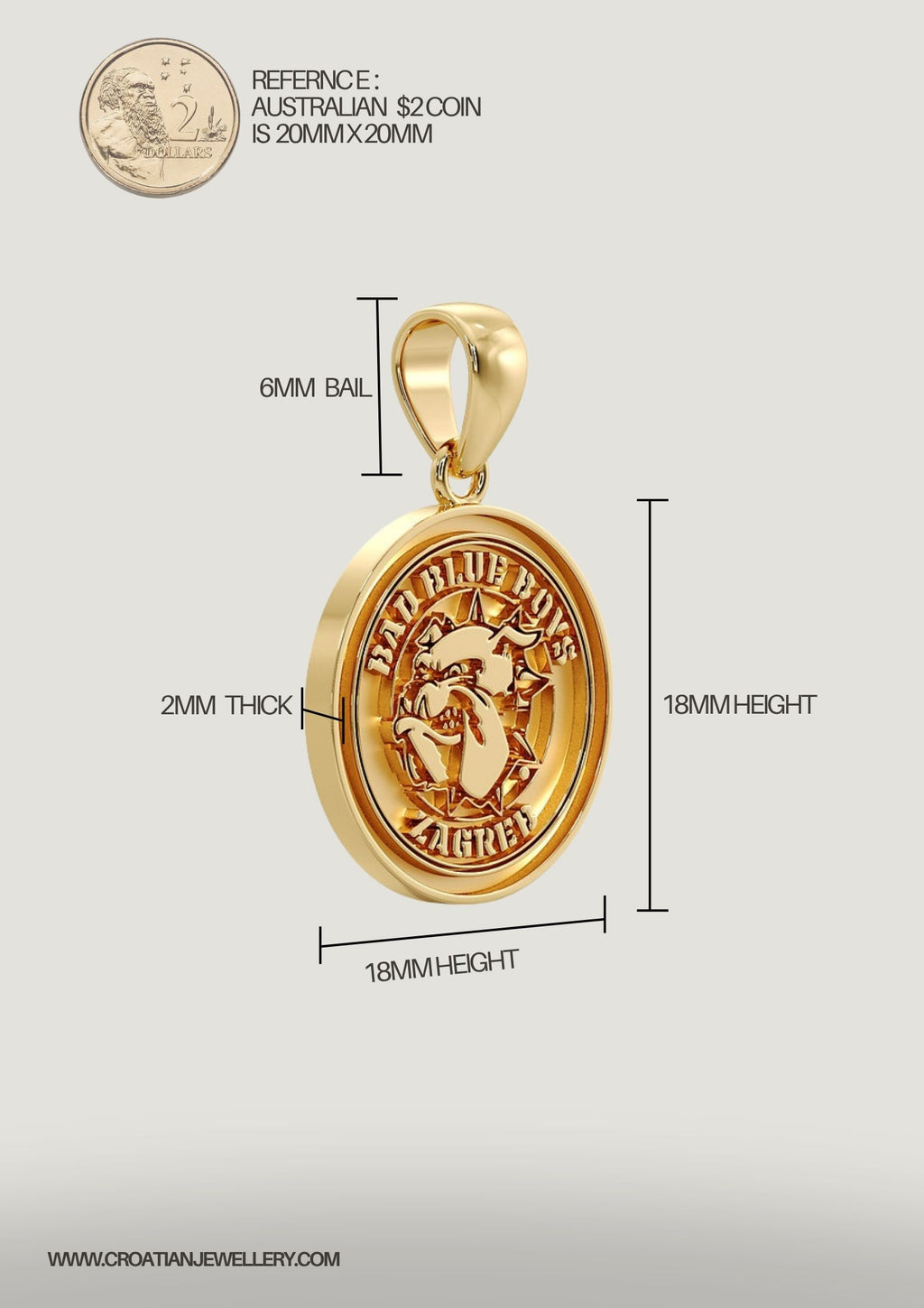 9ct Gold Bad Blue Boys image 1
