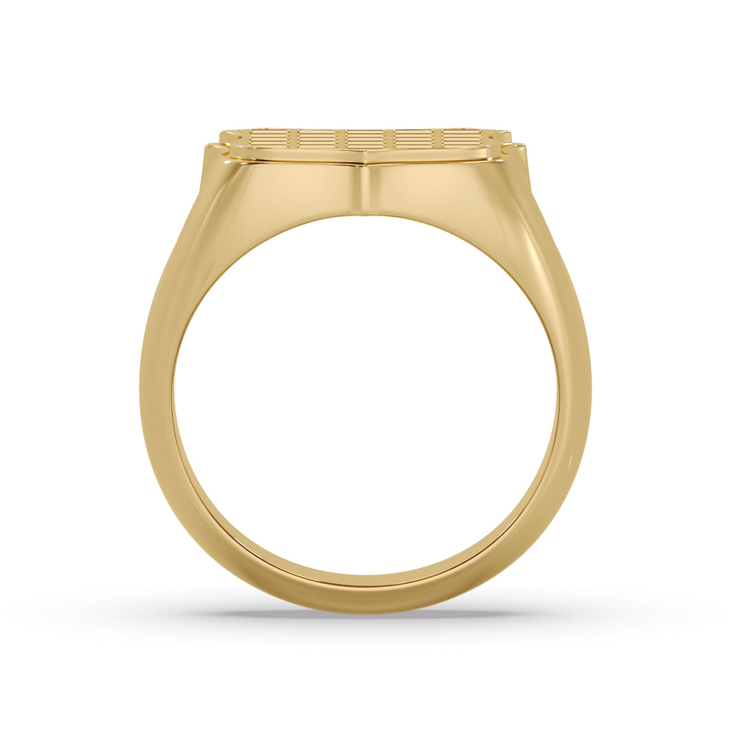 Men's smooth edged GRB ring image 3